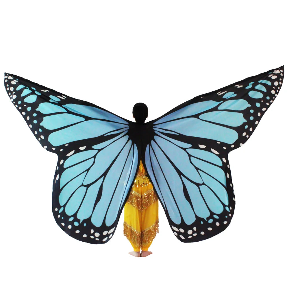 Belly Dance Butterfly Wings Kids Performance Stage Wear Women Dancer Clothes Adult