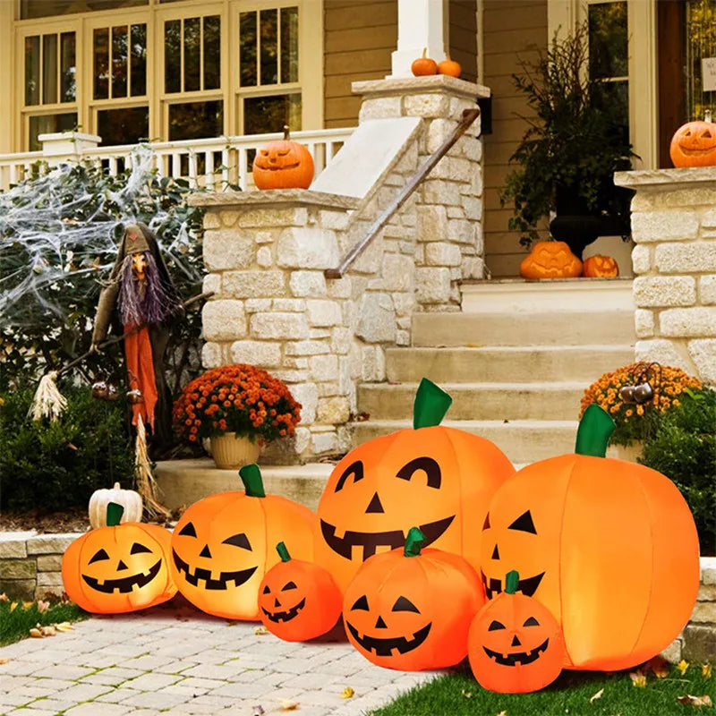 230cm 7pcs Inflatable Halloween Pumpkin Outdoor Garden Decoration Blowing Up Toys with LED Lights Christmas - product image 3