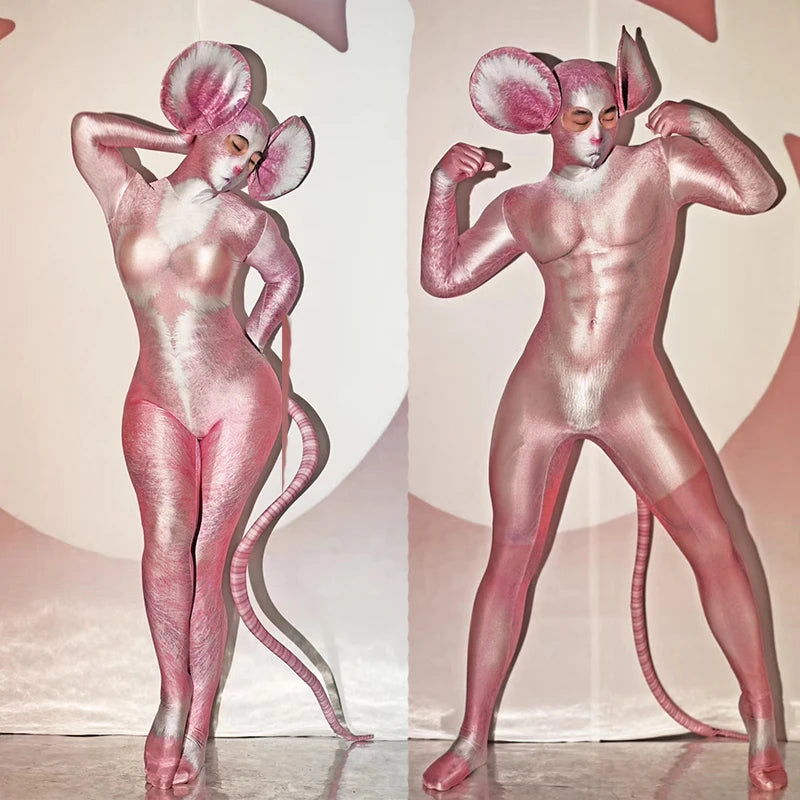 Halloween Costumes Costume Stretch Jumpsuit Club Cosplay Dance - style 6 / One Size