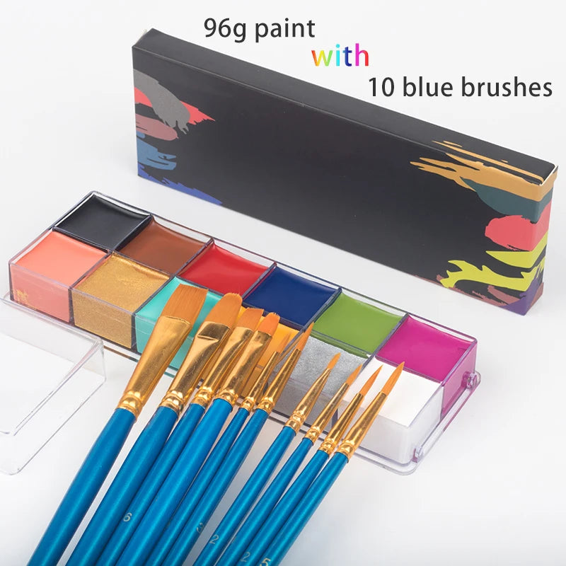 Paint Body Makeup Halloween Face Body Art 12/20 Colors Painting Kit with Brushes Safe Ingredient Available - product image 12