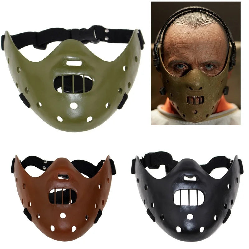 Hannibal Masks Horror Hannibal Lecter the Silence of the Lambs Costume Halloween Mask - Chocolate