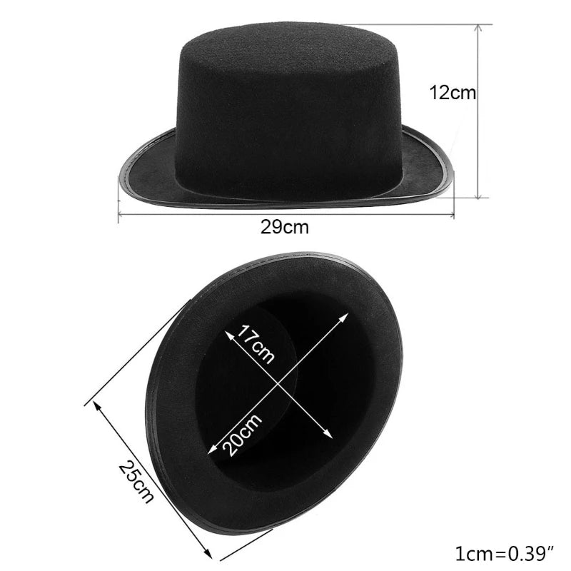Victorian Steampunk Gothic Top Hat with Detachable Goggles Bowler Jazz Cap Halloween Cosplay Carnival Costume - product image 6