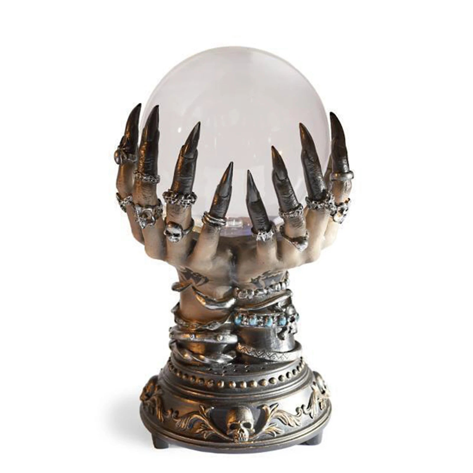 Crystal Plasma Ball Touch Lamp Halloween Witch Hand Crystal Ball Ornament - product image 1