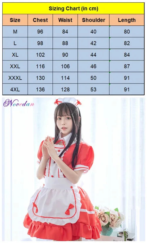 Adult Anime Crossdressing Plus Sissy Maid Uniform Sweet Gothic Costume - alternate view 7