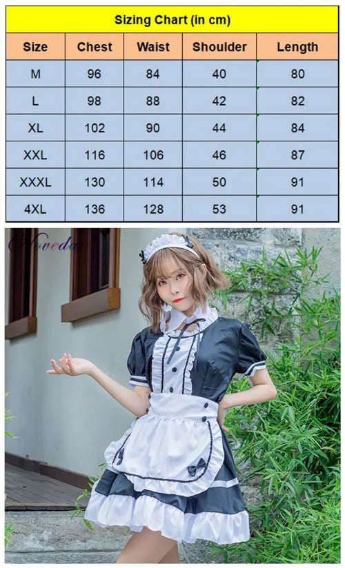 Adult Anime Crossdressing Plus Sissy Maid Uniform Sweet Gothic Costume - alternate view 8