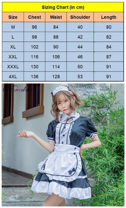 Adult Anime Crossdressing Plus Sissy Maid Uniform Sweet Gothic Costume - alternate view 8