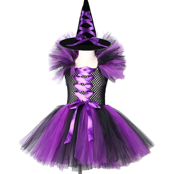 Kids' Witch Tutu Hat Fantasy Halloween Costume - Dress and Hat / 9
