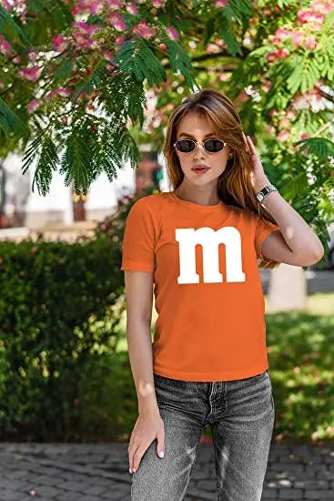 Women's Letter M T-Shirt Funny Cool Graphic T-Shirt Tee Idea Shirts Ropa Costume - alternate view 8