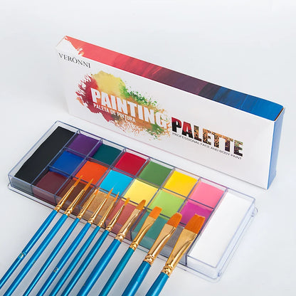 Paint Body Makeup Halloween Face Body Art 12/20 Colors Painting Kit with Brushes Safe Ingredient Available - product image 15