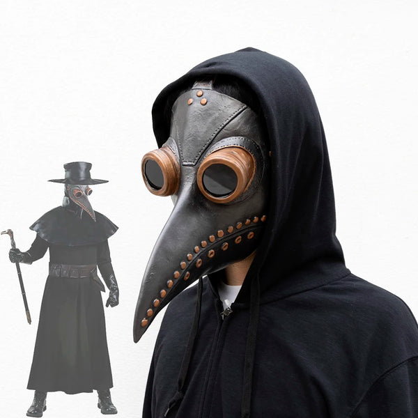 Plague Doctor Mask Cosplay Anime Latex Face Masks Long Nose Bird Beak Steampunk Halloween Masque Costume Props - product image 1
