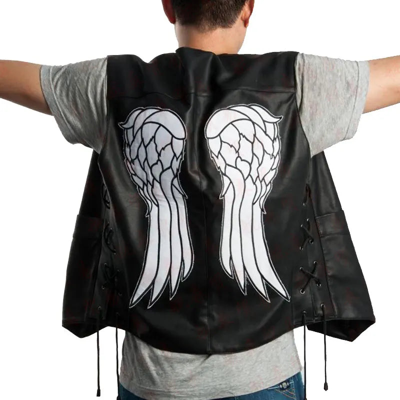 Serpents Waistcoat Sons Cosplay Costume Black Motorcycle Sleeveless - view 9