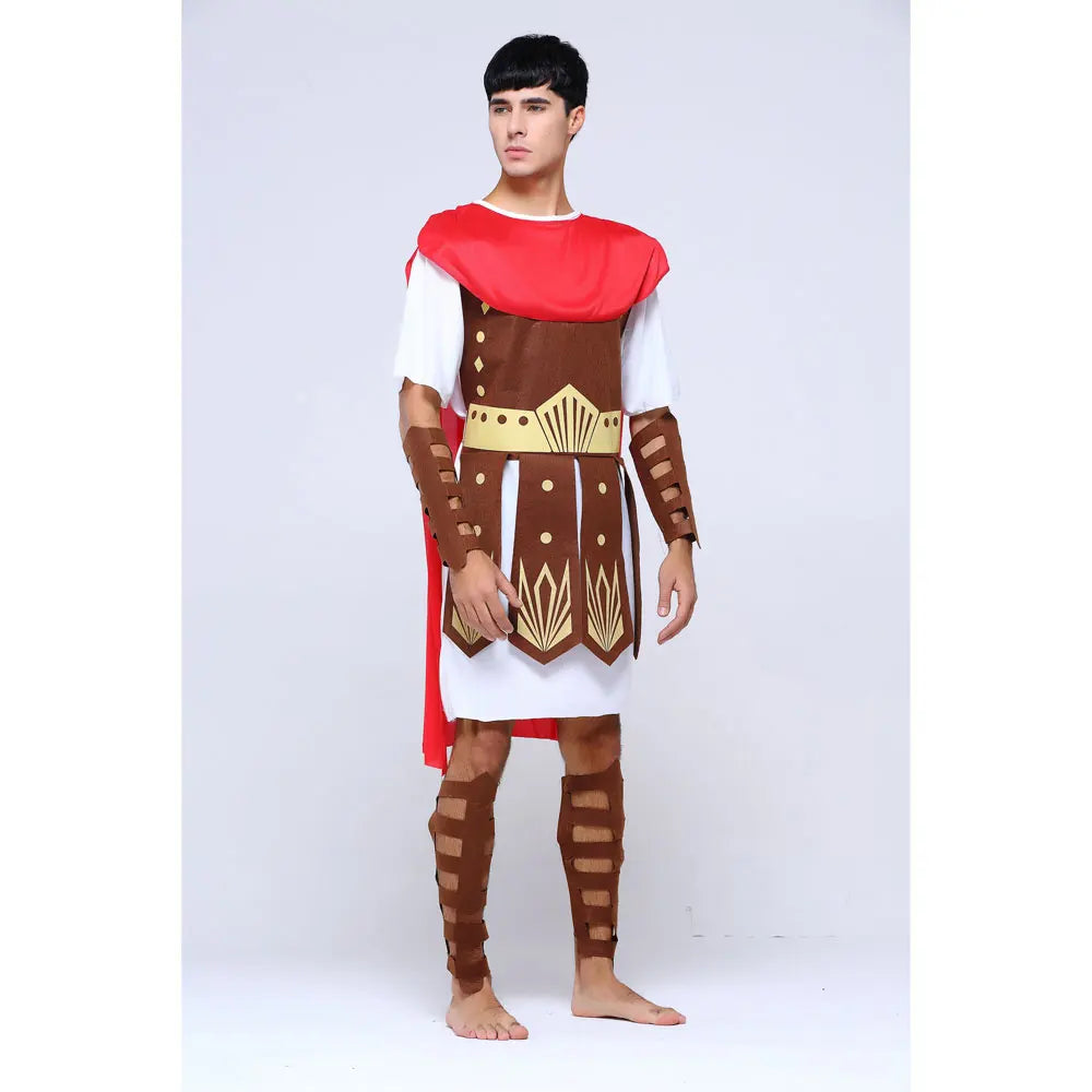 Adult Men Greek Roman Warrior Gladiator Costume Knight Julius Caesar Costumes Halloween - View 3