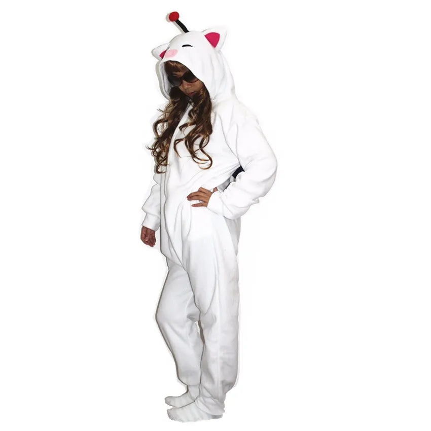 MOG Moogle Kigurumi Unisex Onesie Halloween Costume