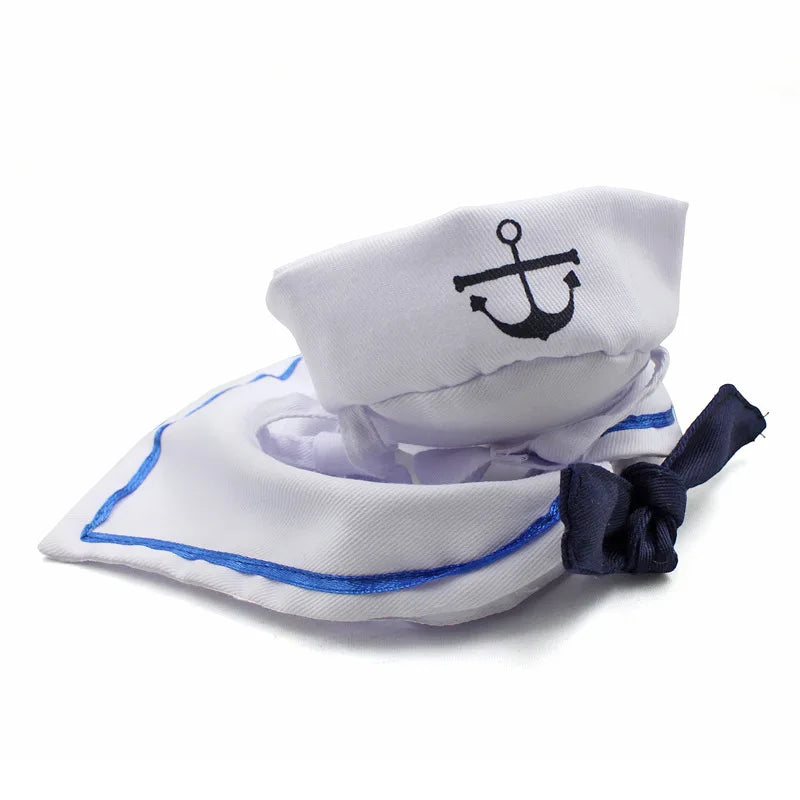 Pet Funny Cat Apparel Christmas Navy Sailor Jacket Cloak Dog Pet Costume - alternate view 6