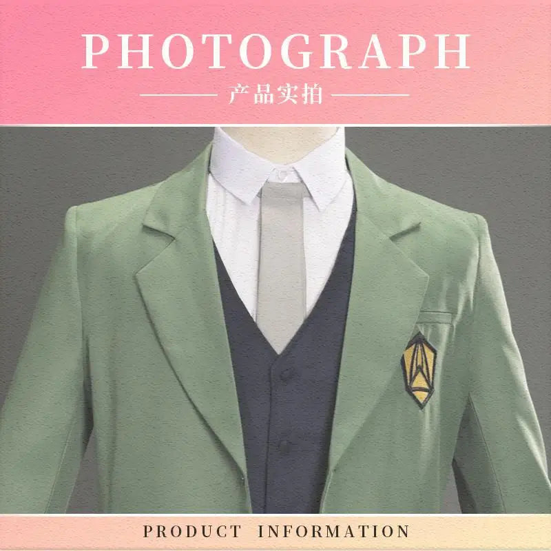 Halloween Costume Props Anime Beastars Costume Deer Louis Suit Suit Shirt Vest Pants Tie - XL