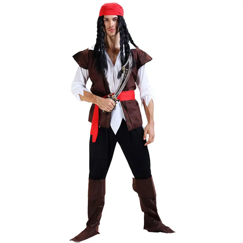 Umorden Halloween Captain Pirate Costumes Adult Costume for Women Men Couples - View 8