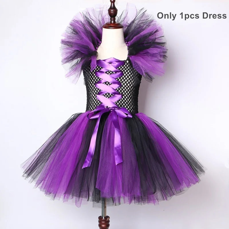 Kids' Witch Tutu Hat Fantasy Halloween Costume - Dress and Hat / 7