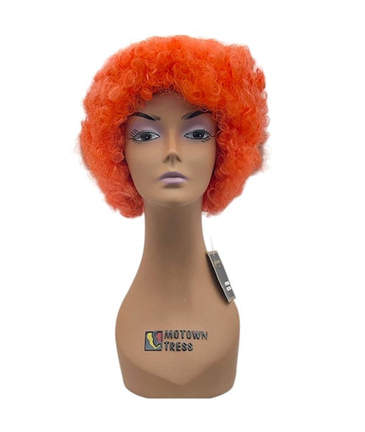 Orange Afro Halloween Wig