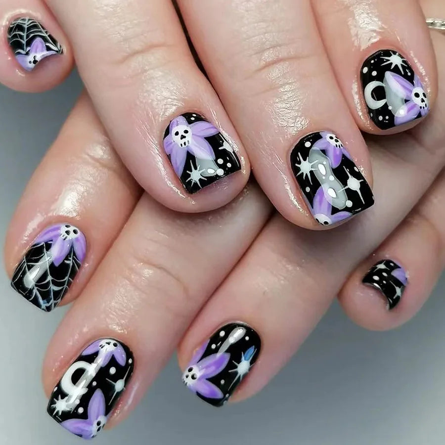 Halloween Pumpkin Press-On Nails