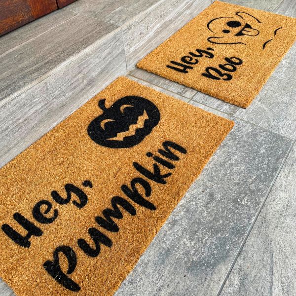 Hey, Boo (Ghost) doormat