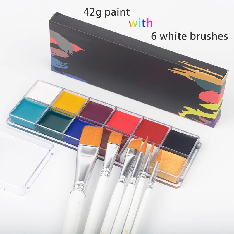 Paint Body Makeup Halloween Face Body Art 12/20 Colors Painting Kit with Brushes Safe Ingredient Available - product image 11