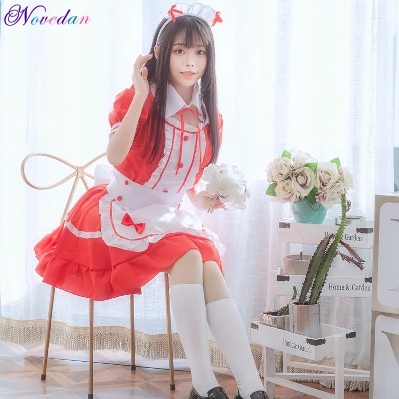 Adult Anime Crossdressing Plus Sissy Maid Uniform Sweet Gothic Costume - alternate view 6