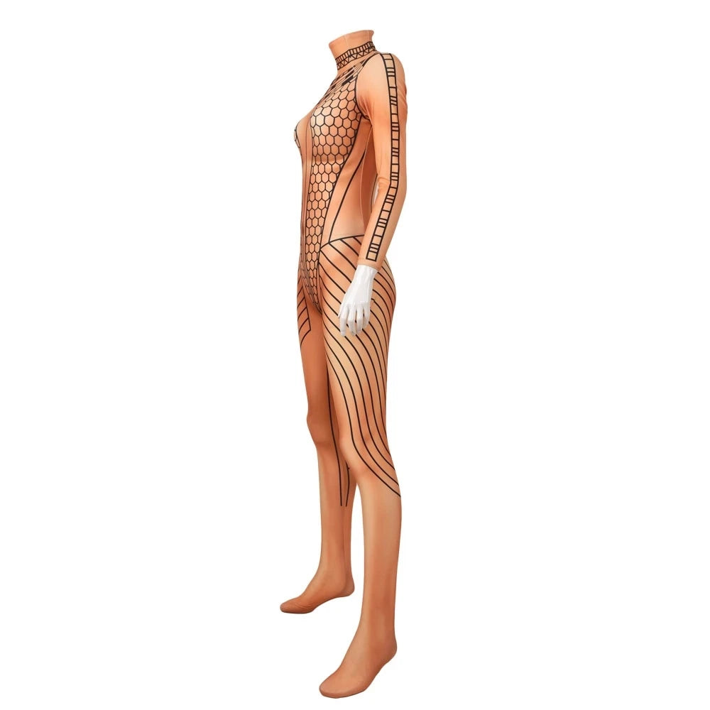 Adults Kids Ancient Mummy Princess-Inspired Costume Superhero Zentai Suit Bodysuit