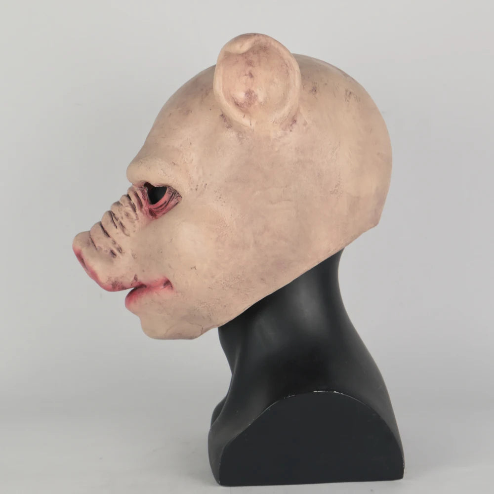 Durable Pig Mask Funny Terror Masquerade Pig Masks Latex Halloween Party Accessory Props