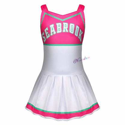 Girls Carnival Halloween Cheerleader Costume Cosplay Kids Zombie Addison Outfit Cheer Uniform Costume Clothes - product image 15
