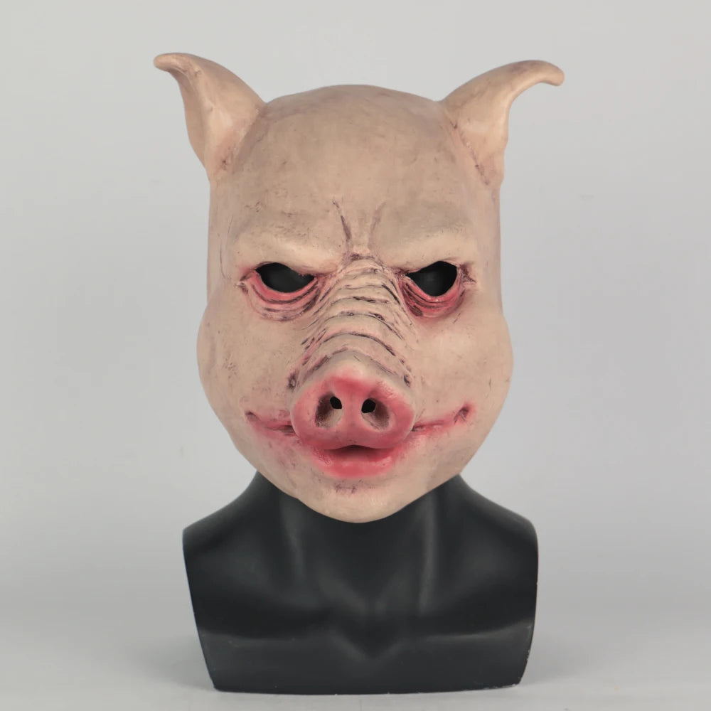 Durable Pig Mask Funny Terror Masquerade Pig Masks Latex Halloween Party Accessory Props