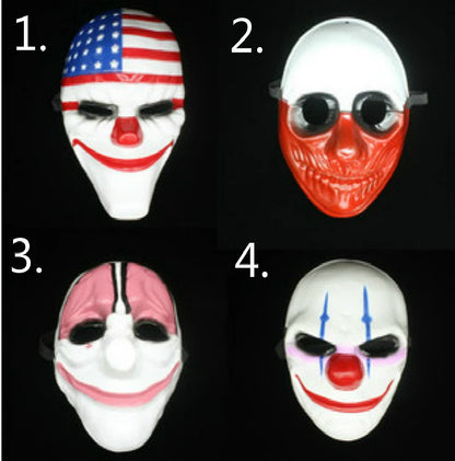 Clown Masks Scary Clowns Masque Payday 2 Halloween Horrible Mask Graffiti Mask Anime Mask - 1