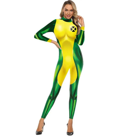 Halloween Costumes for Women Mystique X-Men X Men Movie Hero Raven Darkholme Costume Sexy - Style 1 / S