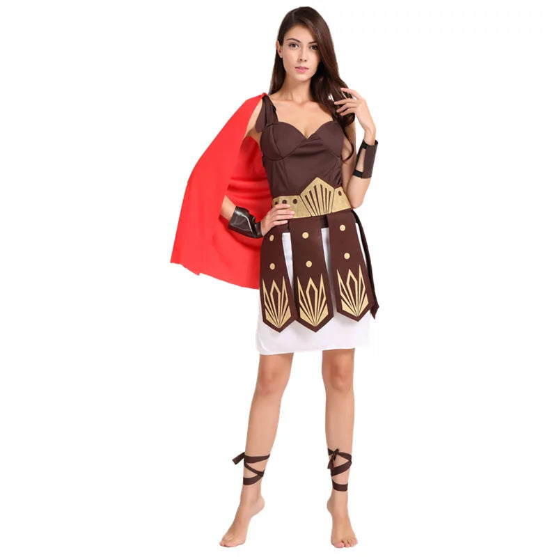 Adult Men Greek Roman Warrior Gladiator Costume Knight Julius Caesar Costumes Halloween - View 6