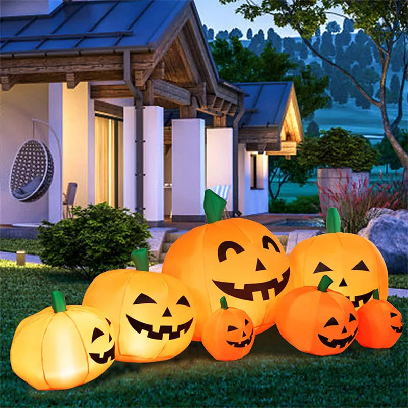 230cm 7pcs Inflatable Halloween Pumpkin Outdoor Garden Decoration Blowing Up Toys with LED Lights Christmas - product image 2