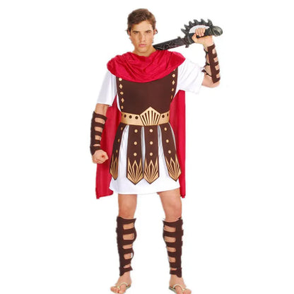 Adult Men Greek Roman Warrior Gladiator Costume Knight Julius Caesar Costumes Halloween - View 7