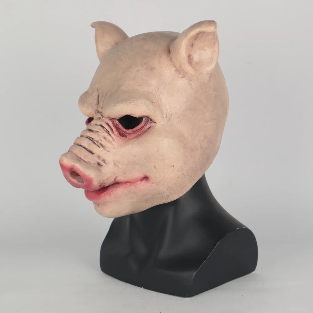 Durable Pig Mask Funny Terror Masquerade Pig Masks Latex Halloween Party Accessory Props