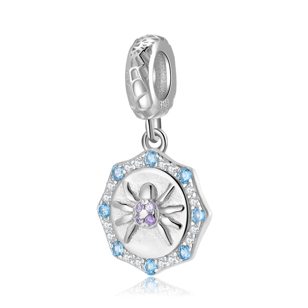 S925 Sterling Silver Spider Bead