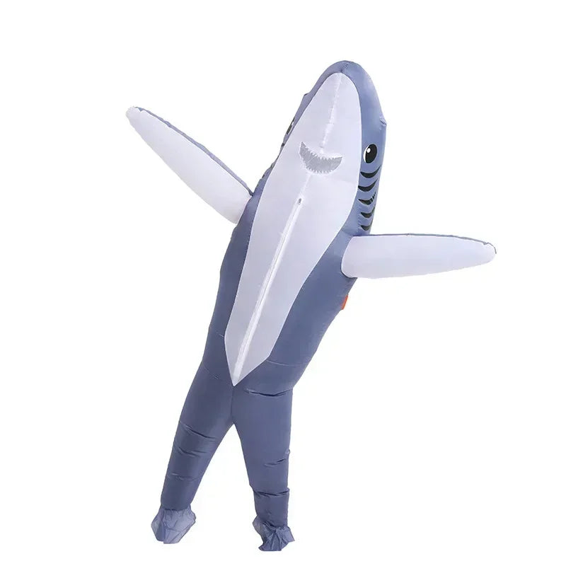 Shark Inflatable Costume Cute Funny Unique Standing Shark Inflatable Suit For Halloween Christmas Cosplay - product image 4
