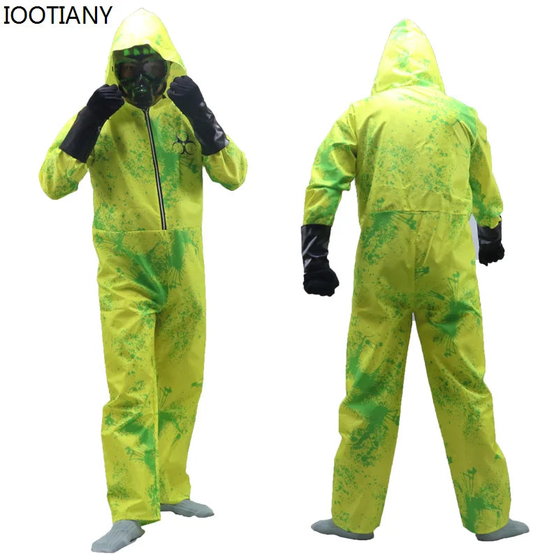 Unisex Zombie Apocalypse Zombie Infected Person Cosplay Parent-Child Costume Halloween Nuclear Radiation Virus