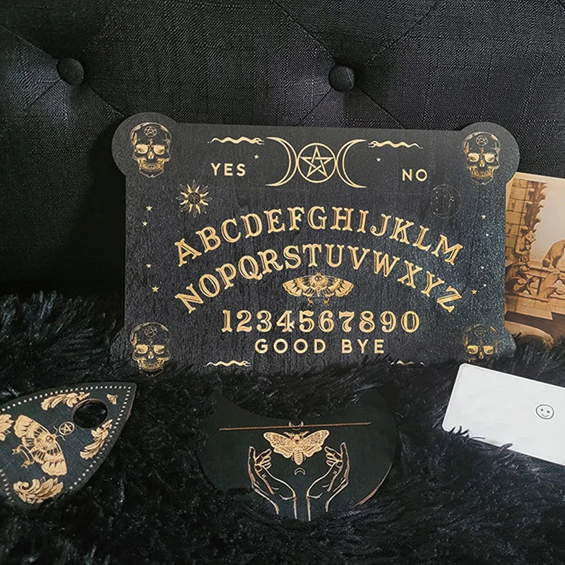 12-Inch Engraved Wooden Pendulum Divination Board