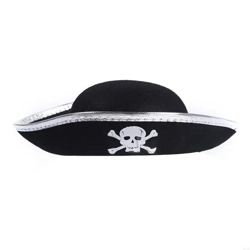 Pirate Captain Hat for Women Men Unisex Halloween Costume Pirate Hat Party Hat Y08E - product image 9