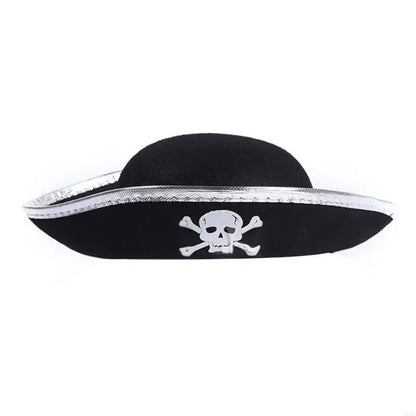 Pirate Captain Hat for Women Men Unisex Halloween Costume Pirate Hat Party Hat Y08E - product image 9