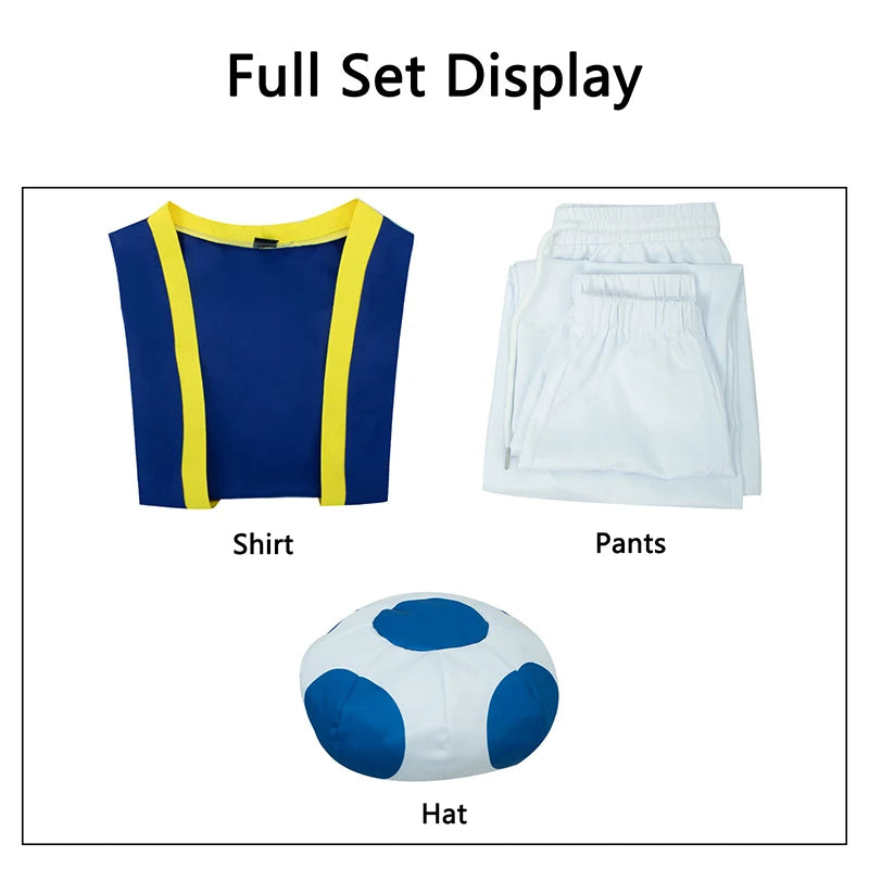 Toad-Inspired Video Game Costume | Kids & Adults, Hat & Suit Options