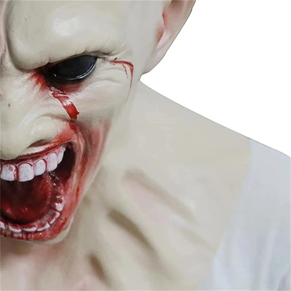 Zombie Mask Creepy Halloween Props Scary Realistic Face Mask Adult Party Cosplay Costume Props Horror - product image 4