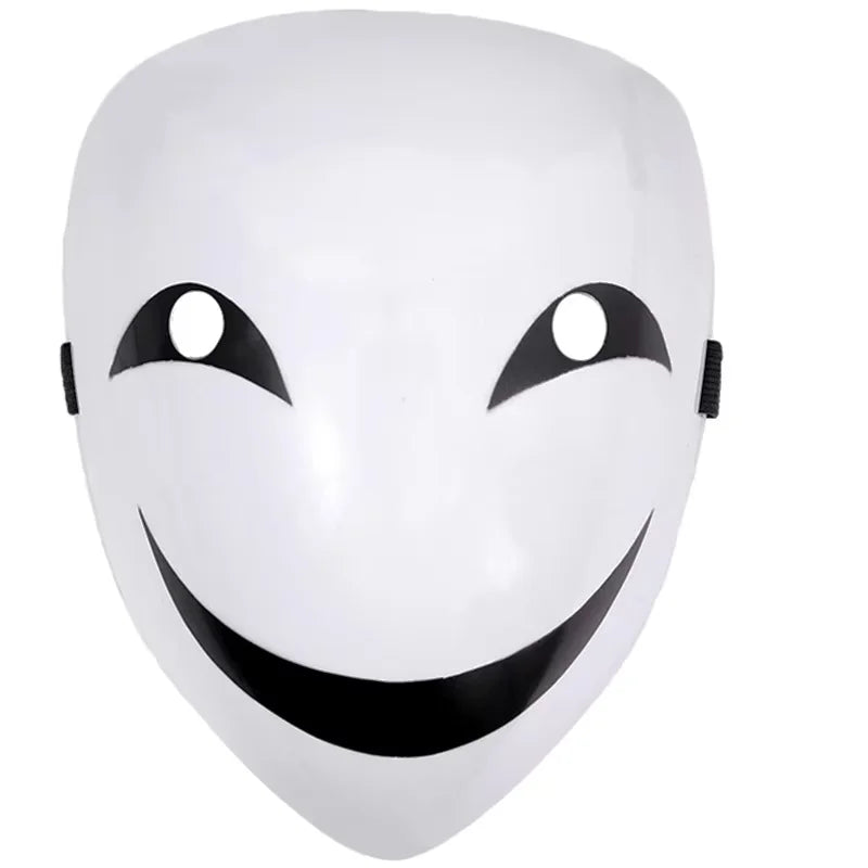 Scary Smile Mask Costume Scary Clown Anime Black Bullet Face Mask Evil Smile Mask - View 8