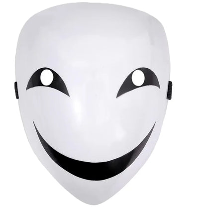 Scary Smile Mask Costume Scary Clown Anime Black Bullet Face Mask Evil Smile Mask - View 8