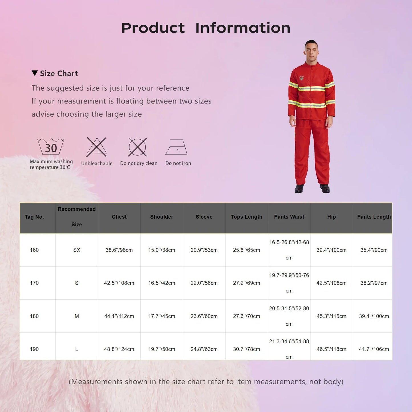 Men's Firefighter Firefighting Heroes Halloween Costume Plastic Helmet Sleeve Fireman - Red / 180