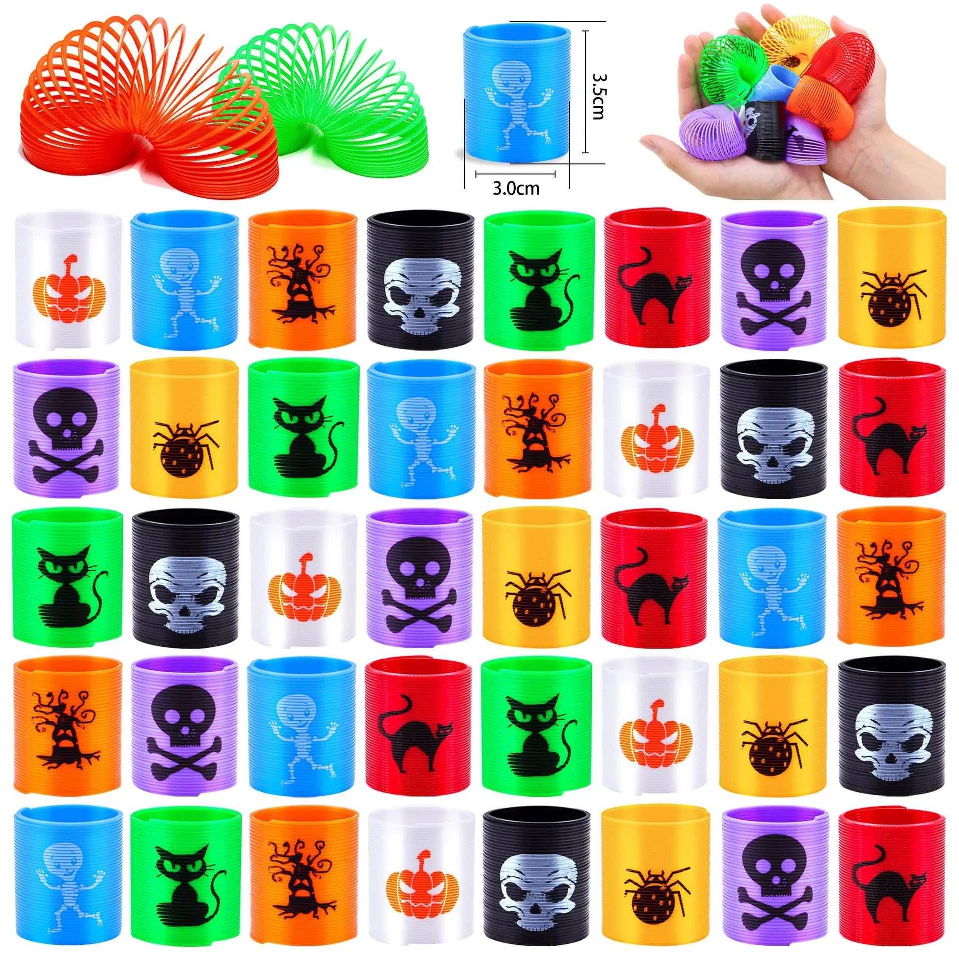 10PCS Halloween Fidget Toys Skull Pumpkin Stress Relief Sensory Toys for Boys Girls Halloween Party Favors - product image 9