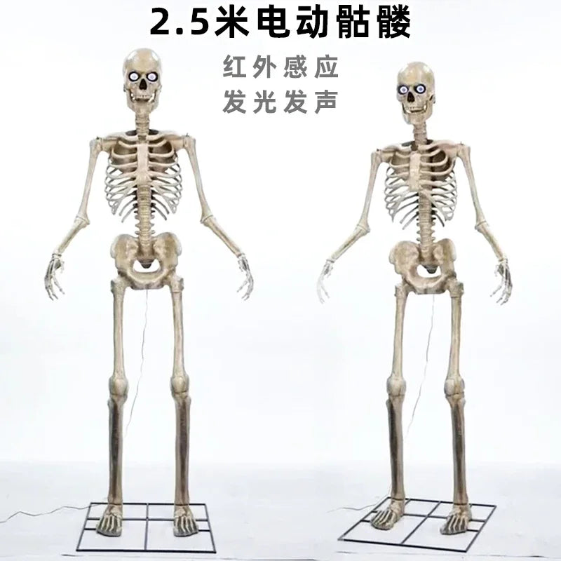 Decoration Large Electric Skull Sensing Sound Ghost Witch Pumpkin Man