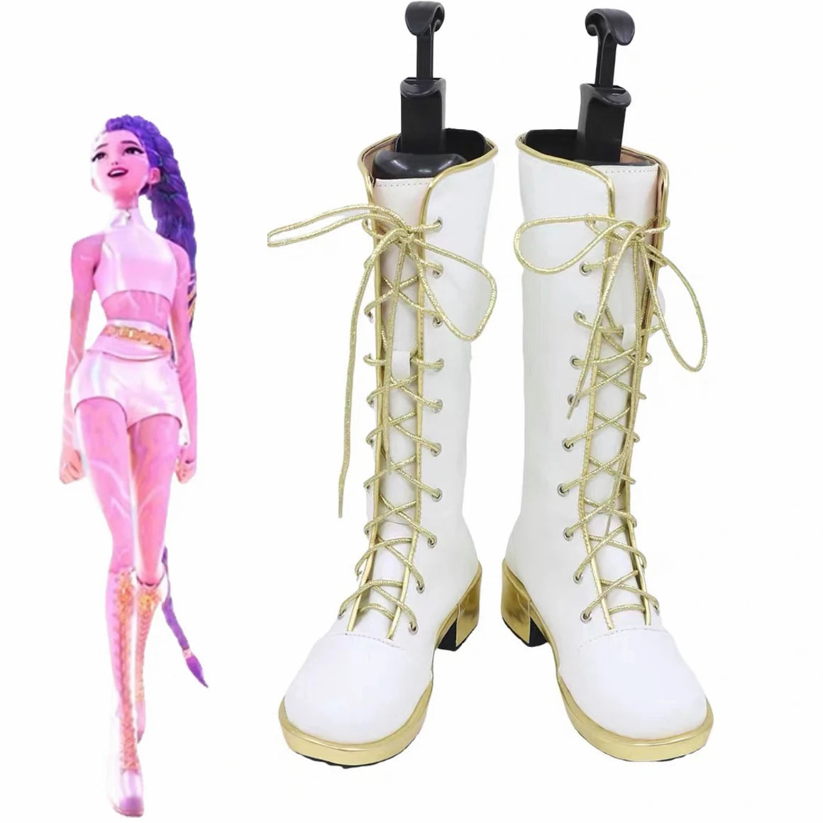 Children Cosplay Performance Costume Shoes K-POP Rumi Group Concert Halloween Mira Zoey Boots Shoes - product image 13